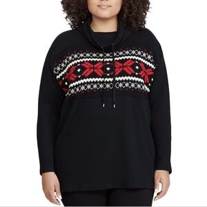 Fair Isle Style Sweater Sweatshirt Chaps